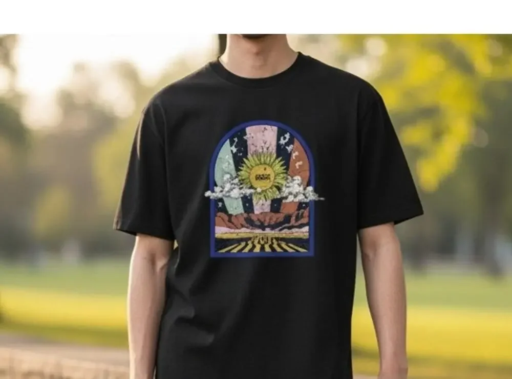 Vans Off-The-Wall T-Shirt Youth Medium Road Burn Pigment Wash Black NEW